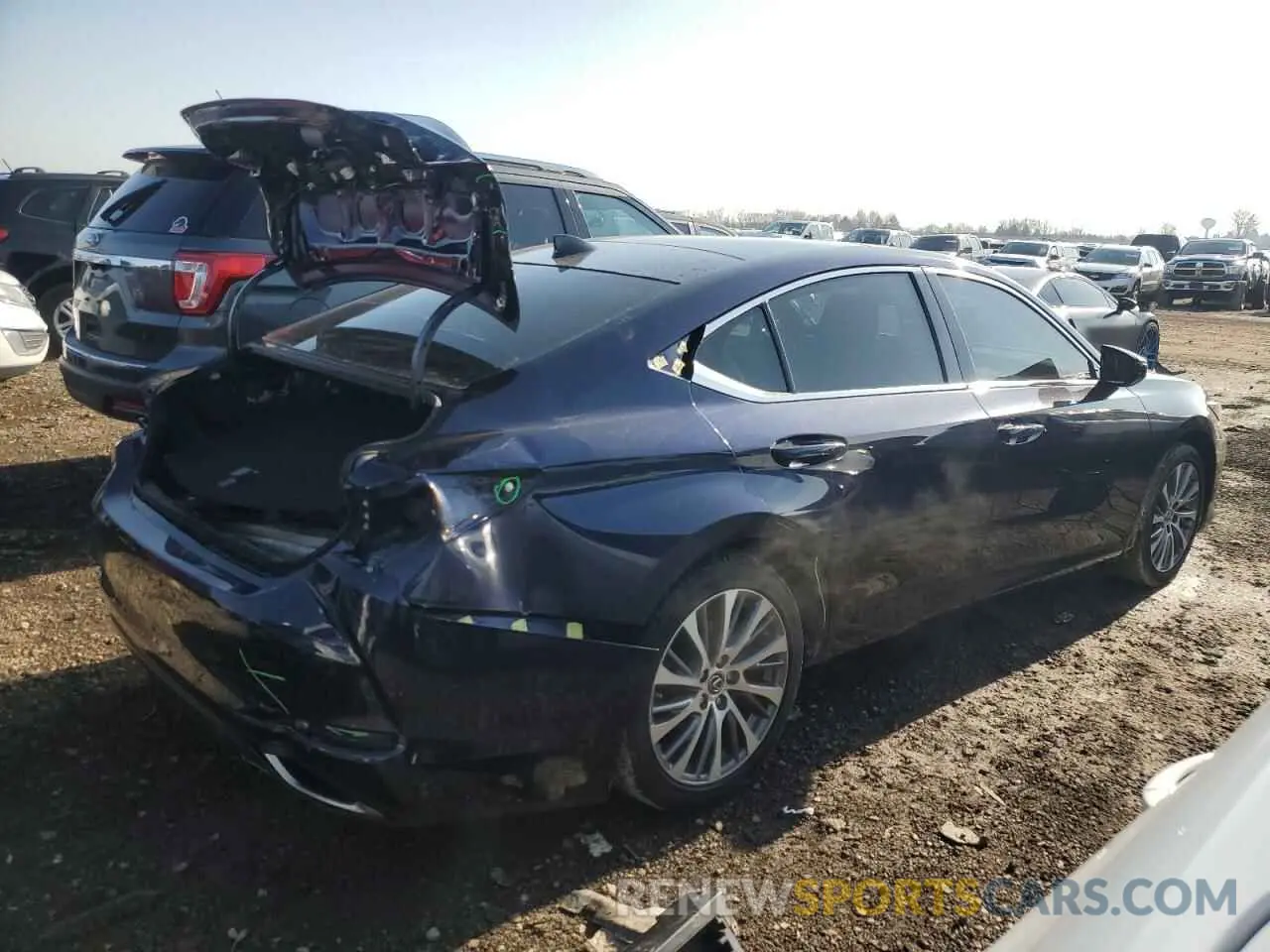 3 Photograph of a damaged car 58ABZ1B16KU039248 LEXUS ES350 2019