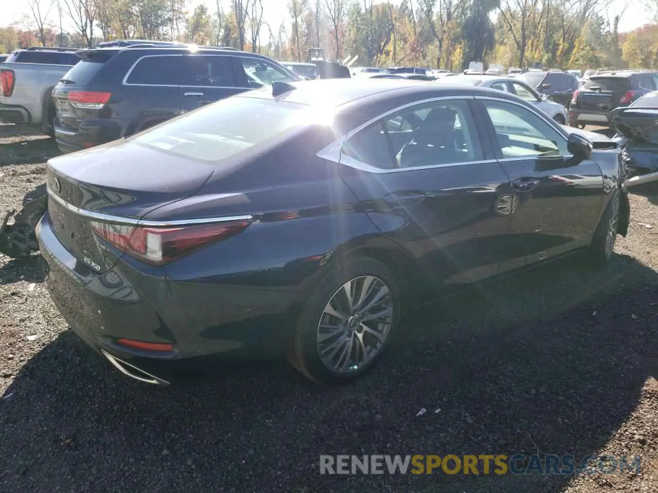 3 Photograph of a damaged car 58ABZ1B16KU049472 LEXUS ES350 2019