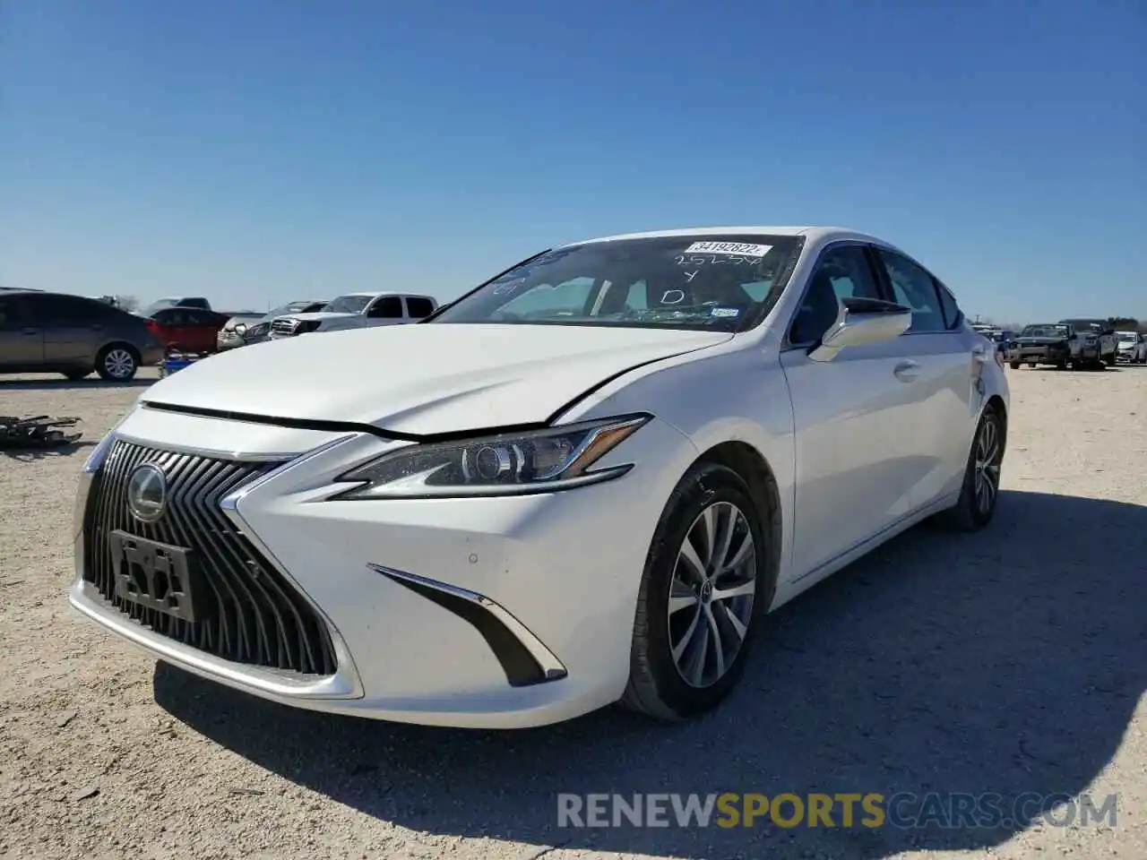 2 Photograph of a damaged car 58ABZ1B17KU002340 LEXUS ES350 2019