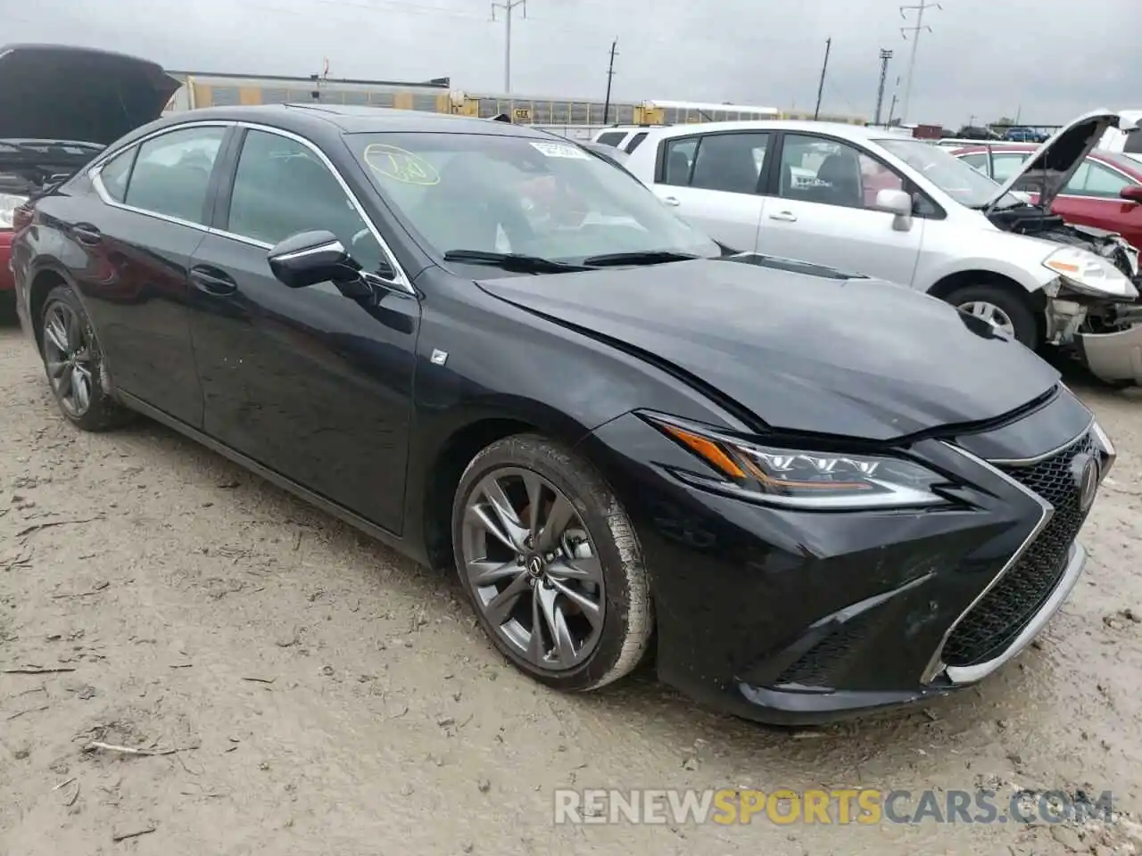 1 Photograph of a damaged car 58ABZ1B17KU007912 LEXUS ES350 2019