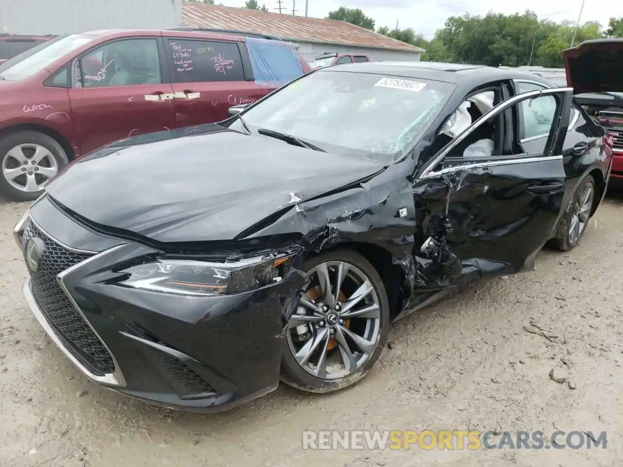 2 Photograph of a damaged car 58ABZ1B17KU007912 LEXUS ES350 2019