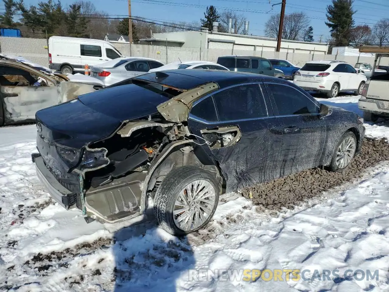 3 Photograph of a damaged car 58ABZ1B17KU017369 LEXUS ES350 2019