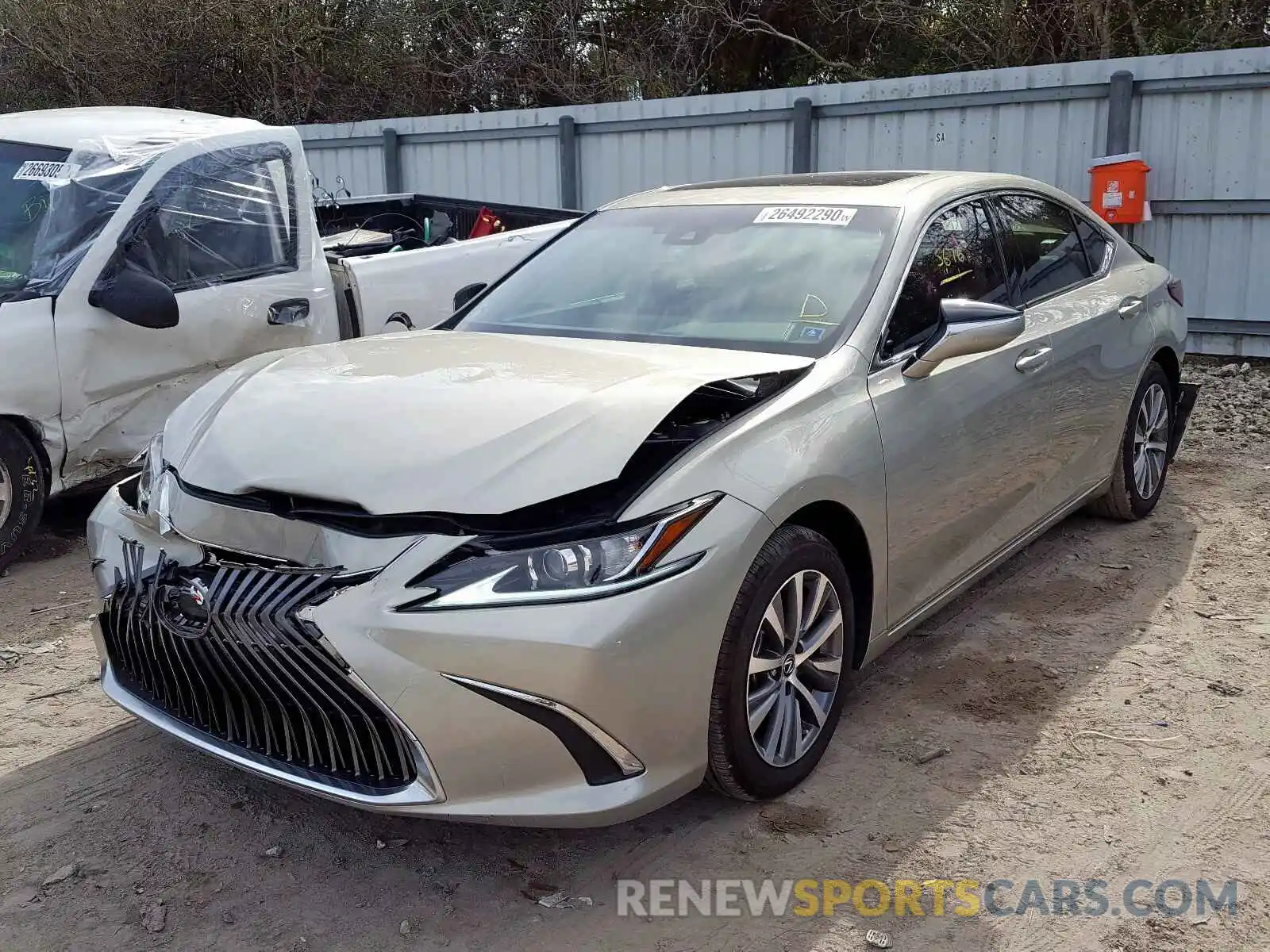 2 Photograph of a damaged car 58ABZ1B17KU019204 LEXUS ES350 2019