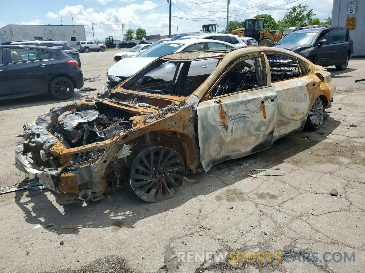 1 Photograph of a damaged car 58ABZ1B17KU032227 LEXUS ES350 2019