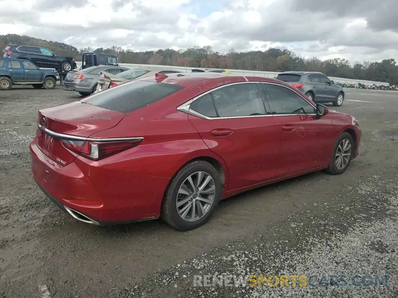 3 Photograph of a damaged car 58ABZ1B17KU036326 LEXUS ES350 2019