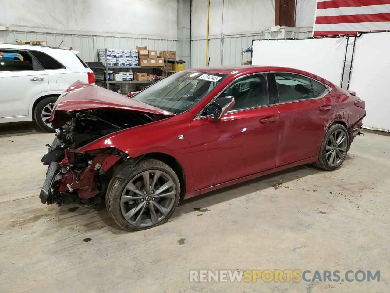 1 Photograph of a damaged car 58ABZ1B17KU047505 LEXUS ES350 2019