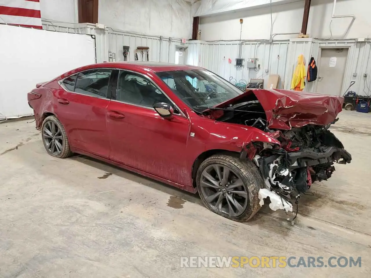 4 Photograph of a damaged car 58ABZ1B17KU047505 LEXUS ES350 2019