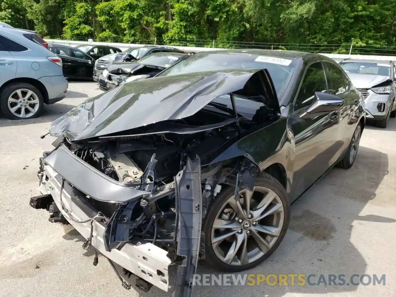 2 Photograph of a damaged car 58ABZ1B18KU007661 LEXUS ES350 2019