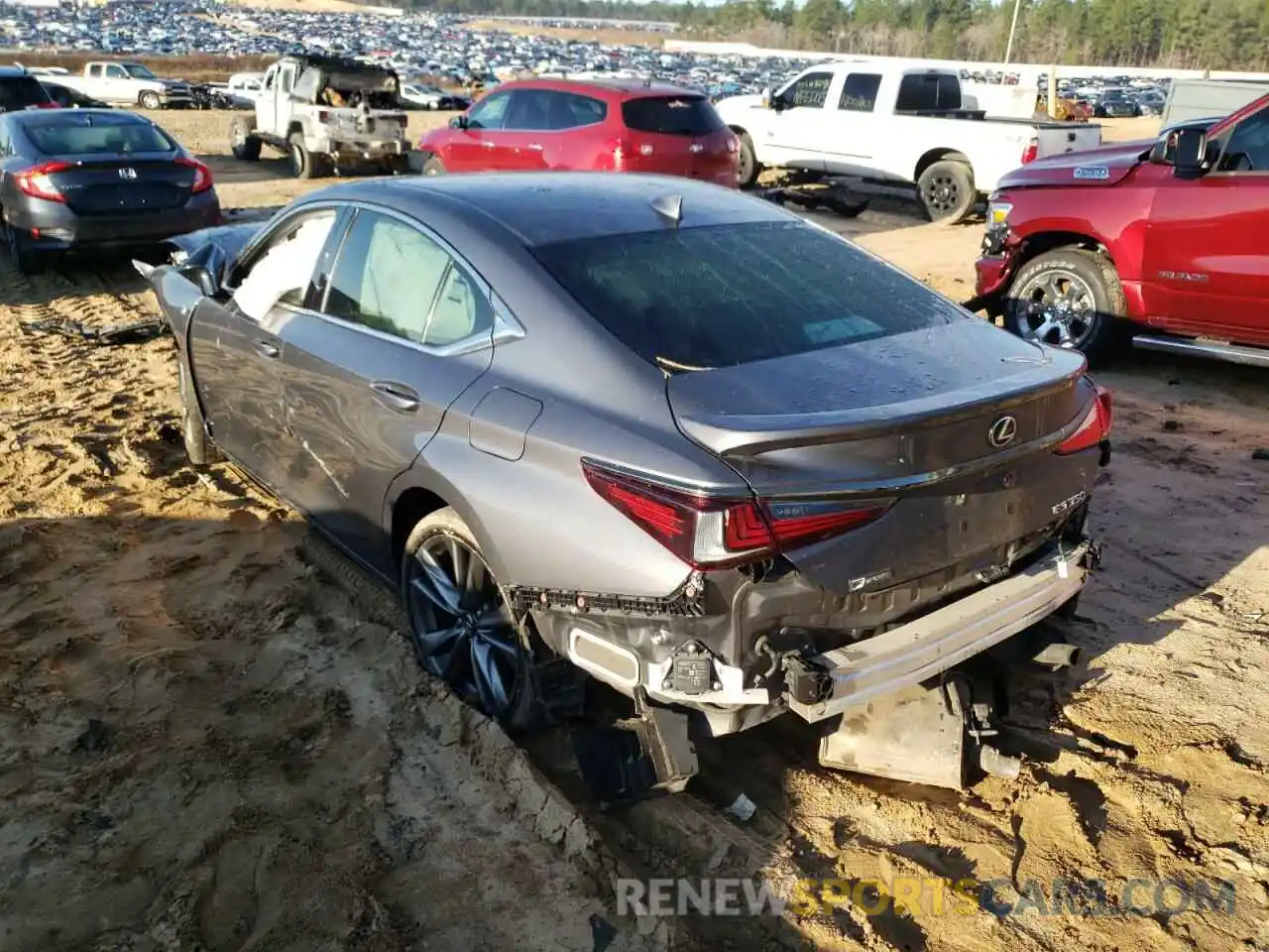 3 Photograph of a damaged car 58ABZ1B18KU017610 LEXUS ES350 2019