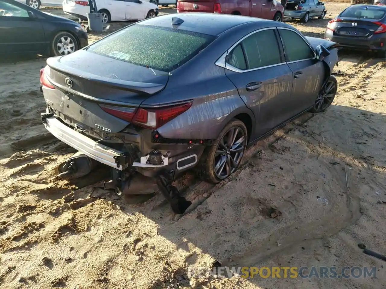 4 Photograph of a damaged car 58ABZ1B18KU017610 LEXUS ES350 2019