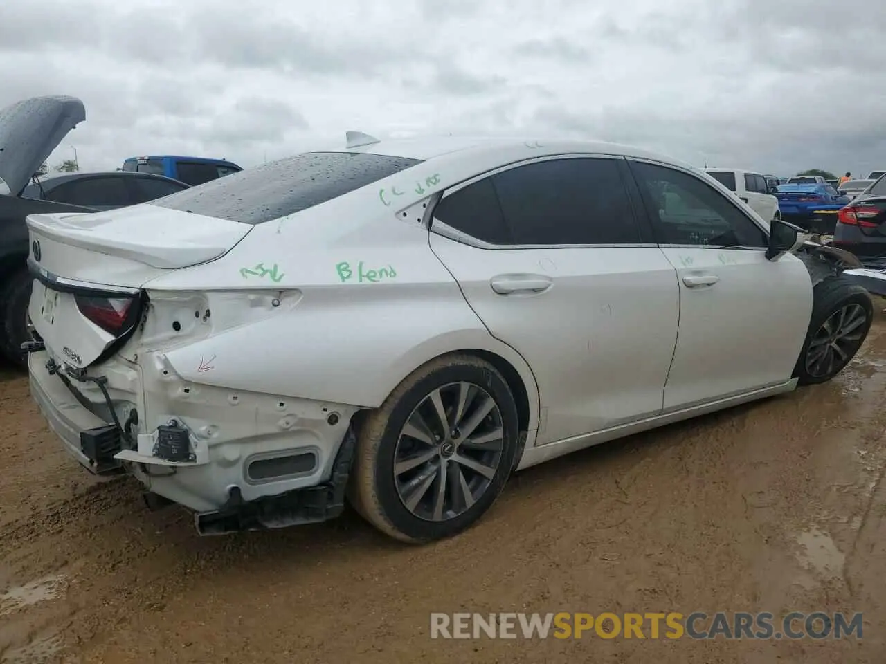 3 Photograph of a damaged car 58ABZ1B18KU044161 LEXUS ES350 2019
