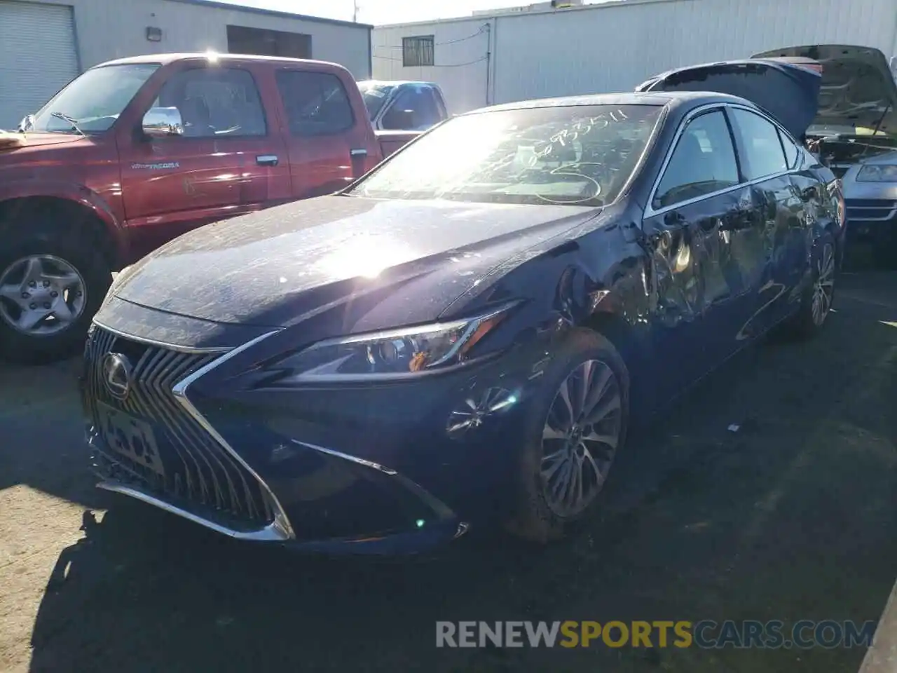 2 Photograph of a damaged car 58ABZ1B19KU037624 LEXUS ES350 2019