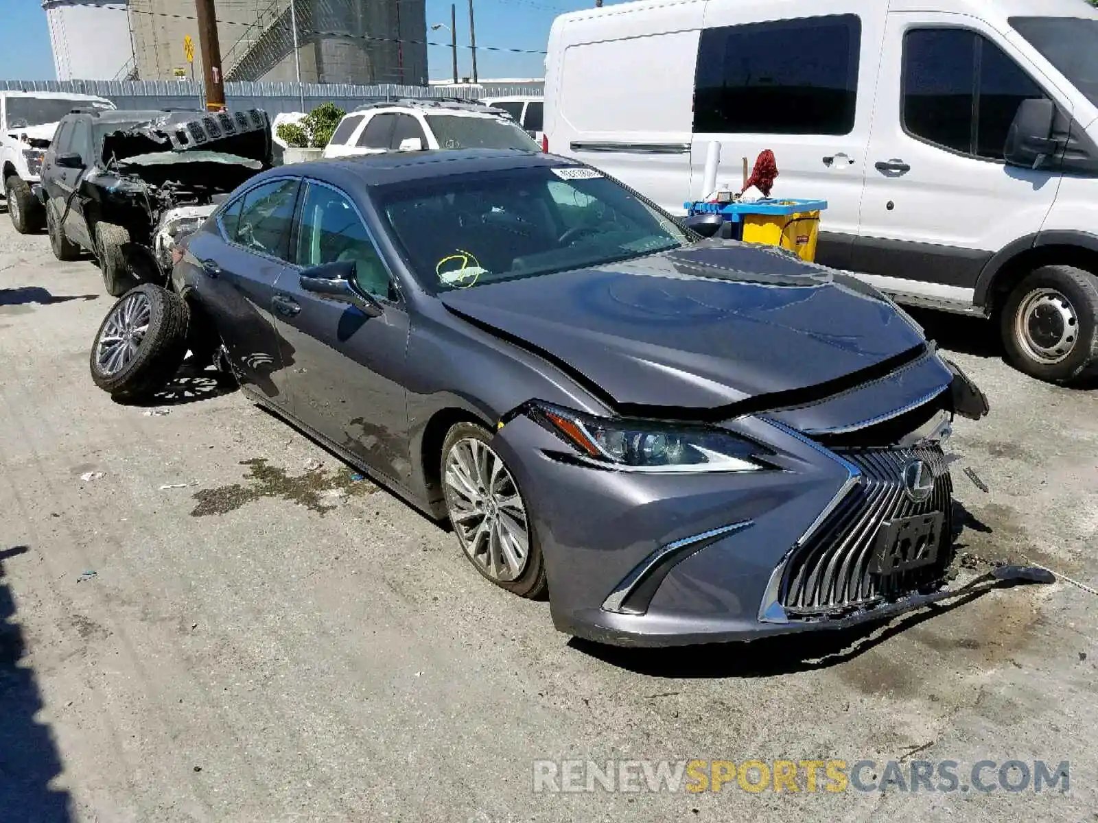 1 Photograph of a damaged car 58ABZ1B19KU038711 LEXUS ES350 2019