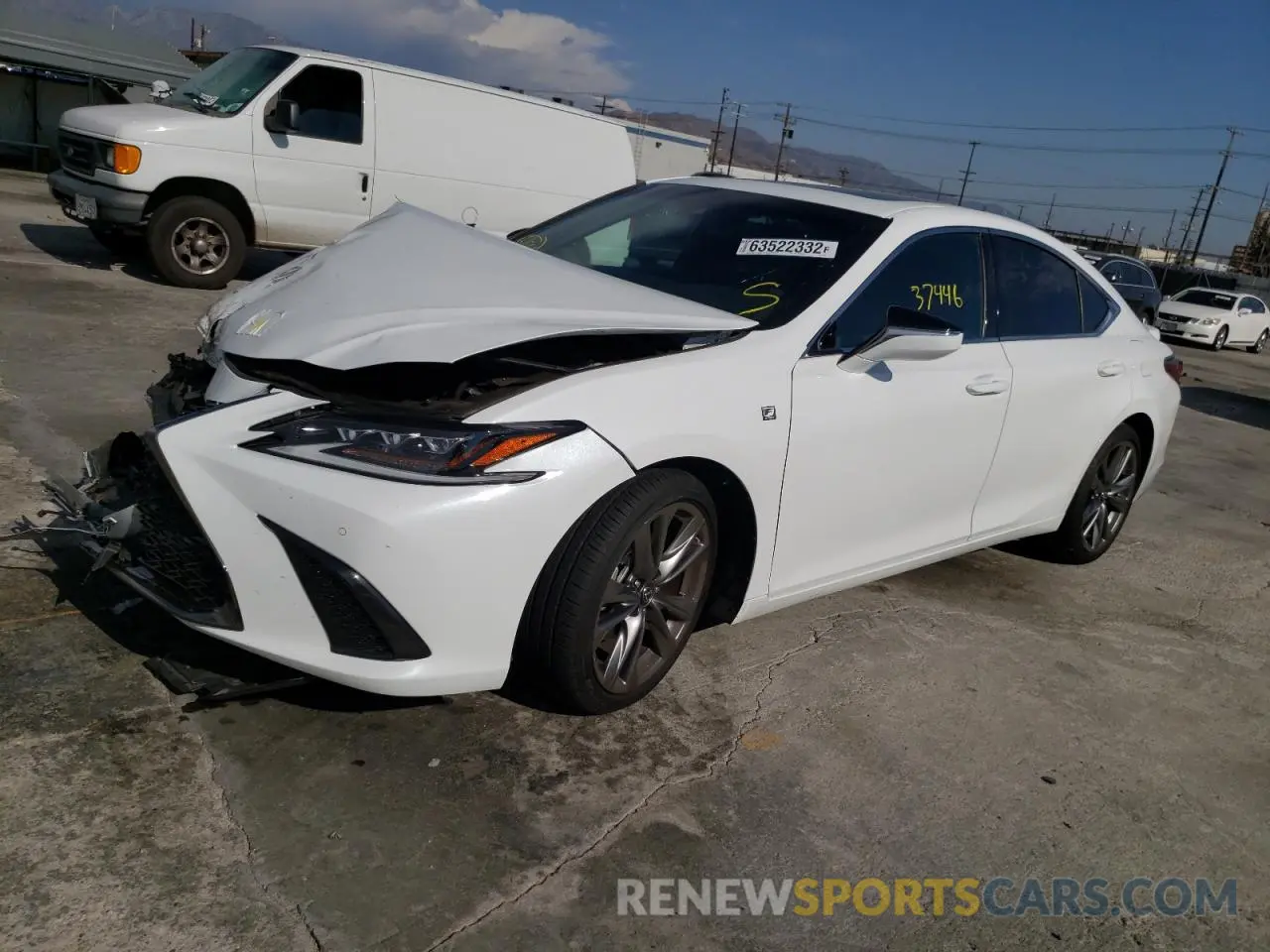 2 Photograph of a damaged car 58ABZ1B1XKU024395 LEXUS ES350 2019