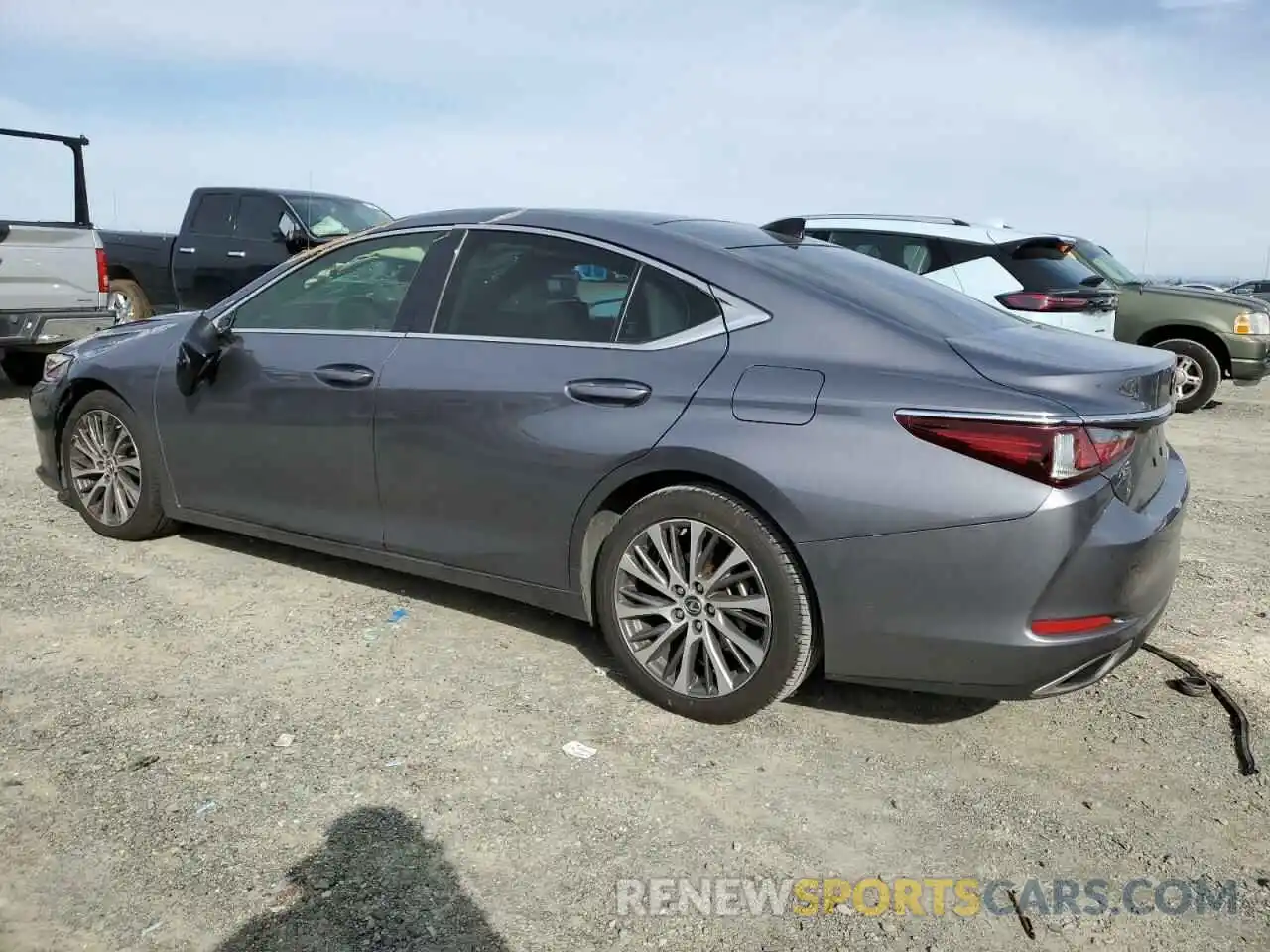 2 Photograph of a damaged car JTHBZ1B12K2001991 LEXUS ES350 2019