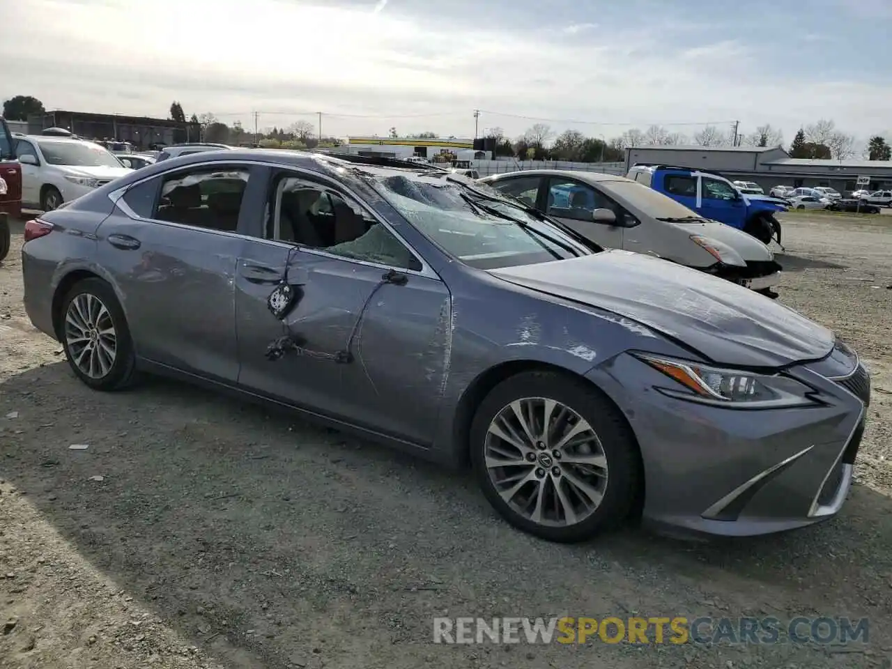 4 Photograph of a damaged car JTHBZ1B12K2001991 LEXUS ES350 2019