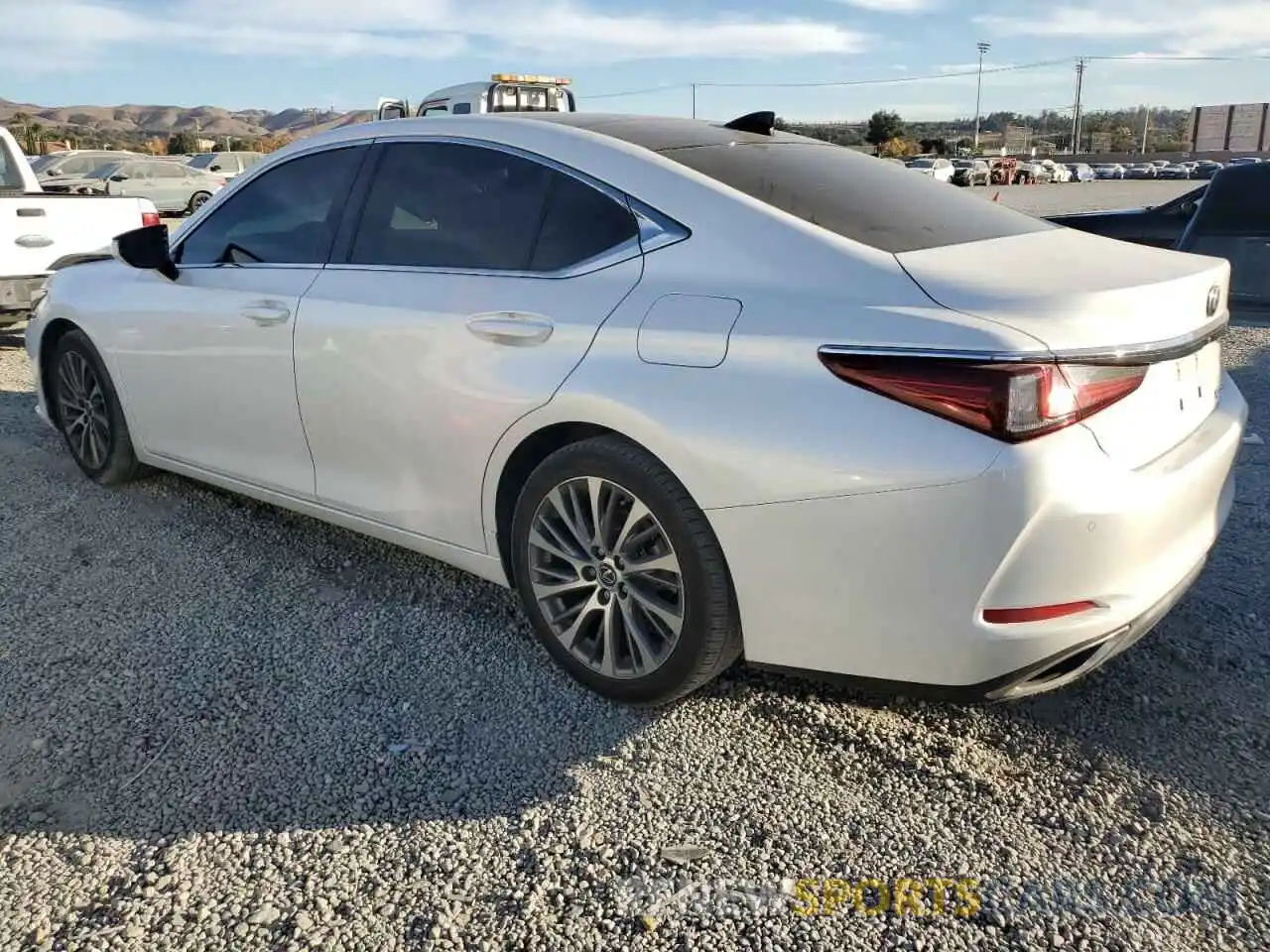 2 Photograph of a damaged car JTHBZ1B13K2004737 LEXUS ES350 2019