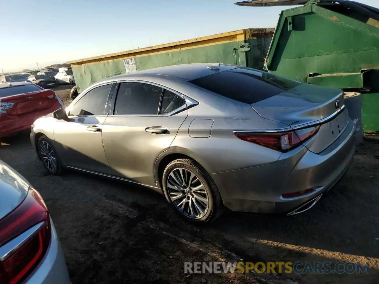 2 Photograph of a damaged car JTHBZ1B13K2005175 LEXUS ES350 2019