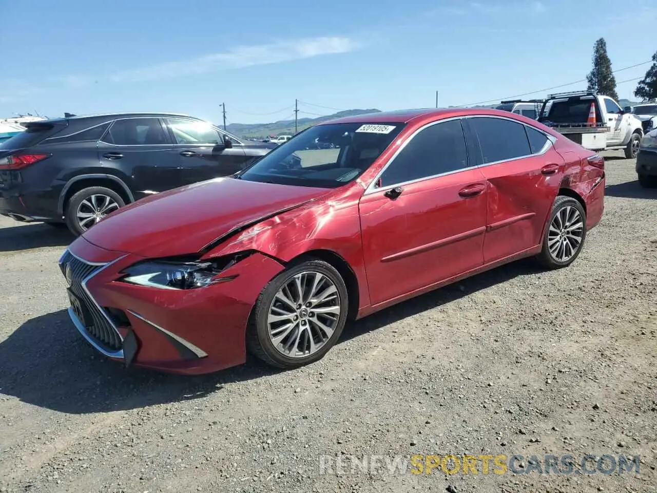 1 Photograph of a damaged car JTHBZ1B18K2004510 LEXUS ES350 2019