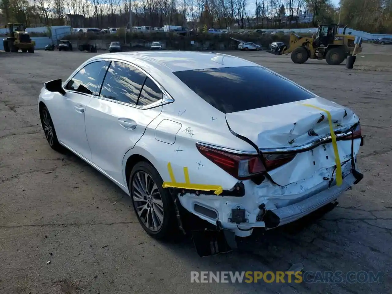 3 Photograph of a damaged car JTHBZ1B19K2001860 LEXUS ES350 2019