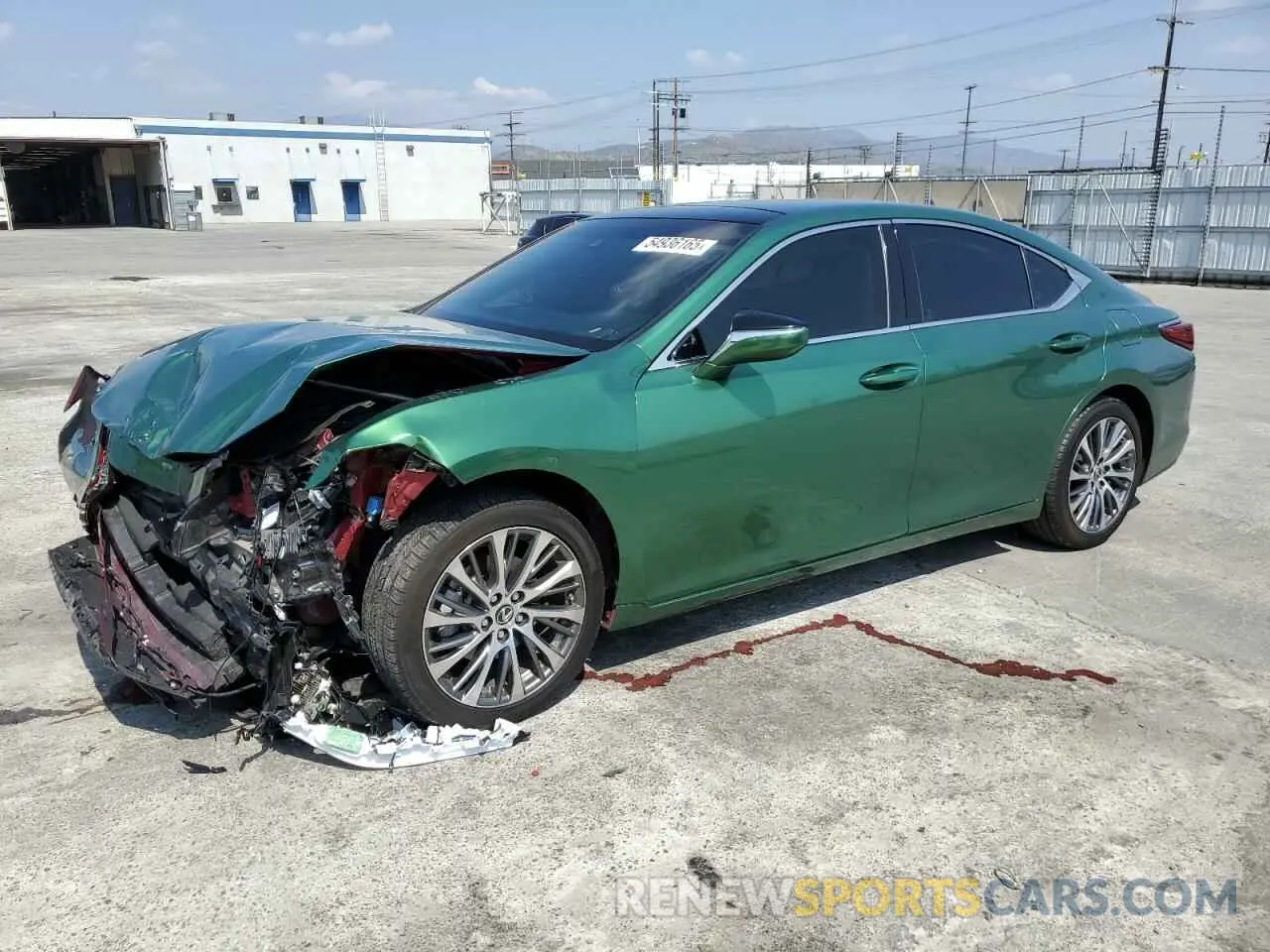 1 Photograph of a damaged car JTHBZ1B1XK2004024 LEXUS ES350 2019
