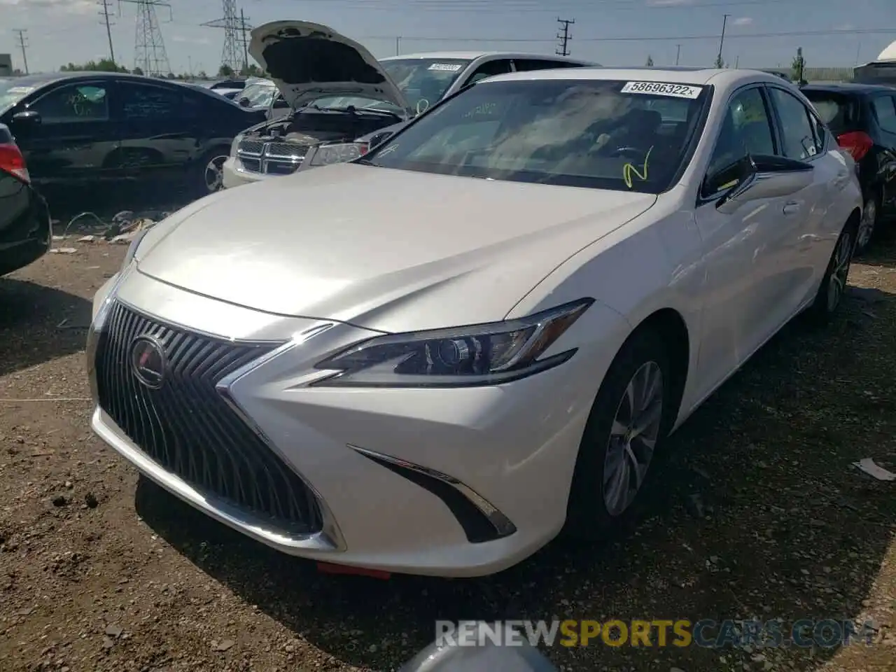 2 Photograph of a damaged car 58ACZ1B11LU062751 LEXUS ES350 2020