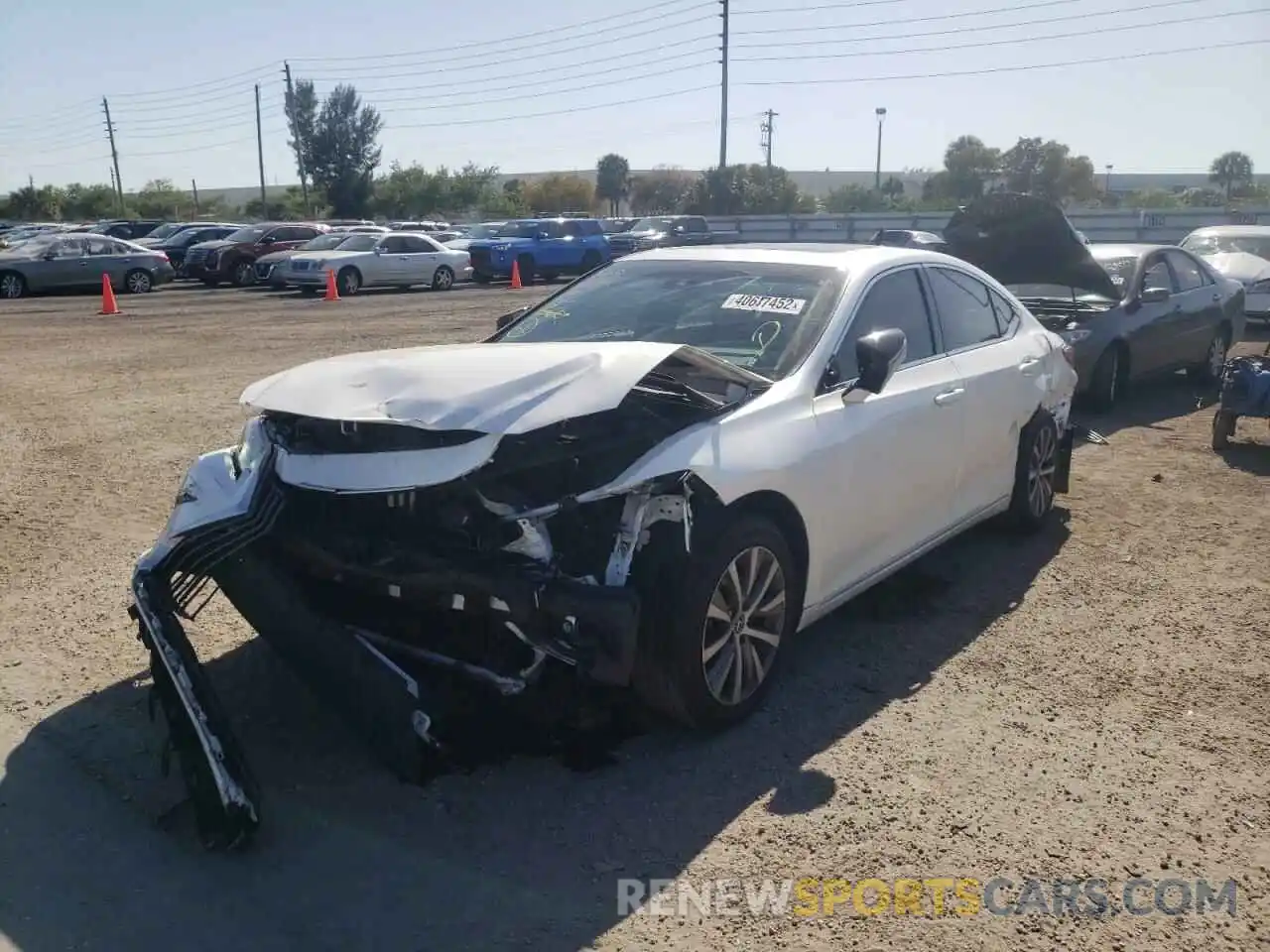 2 Photograph of a damaged car 58ACZ1B14LU069113 LEXUS ES350 2020