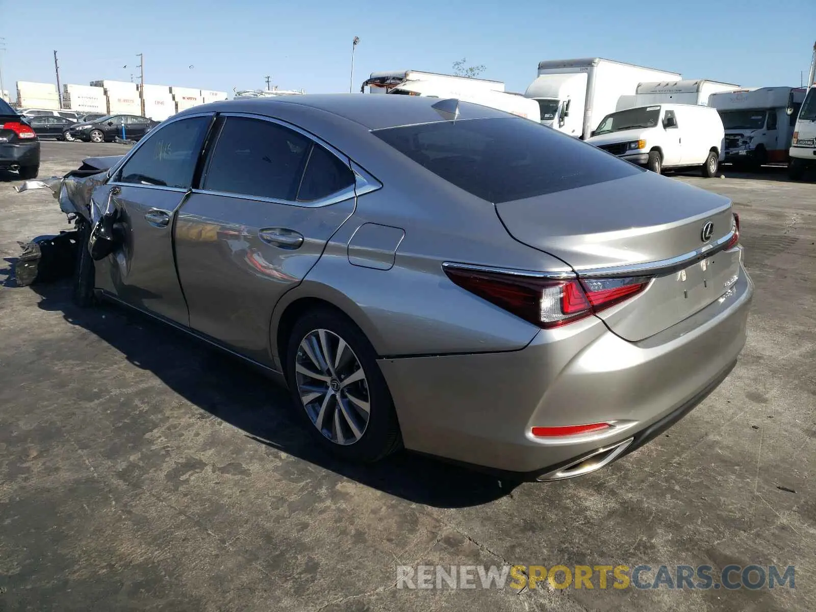 3 Photograph of a damaged car 58ACZ1B18LU067543 LEXUS ES350 2020