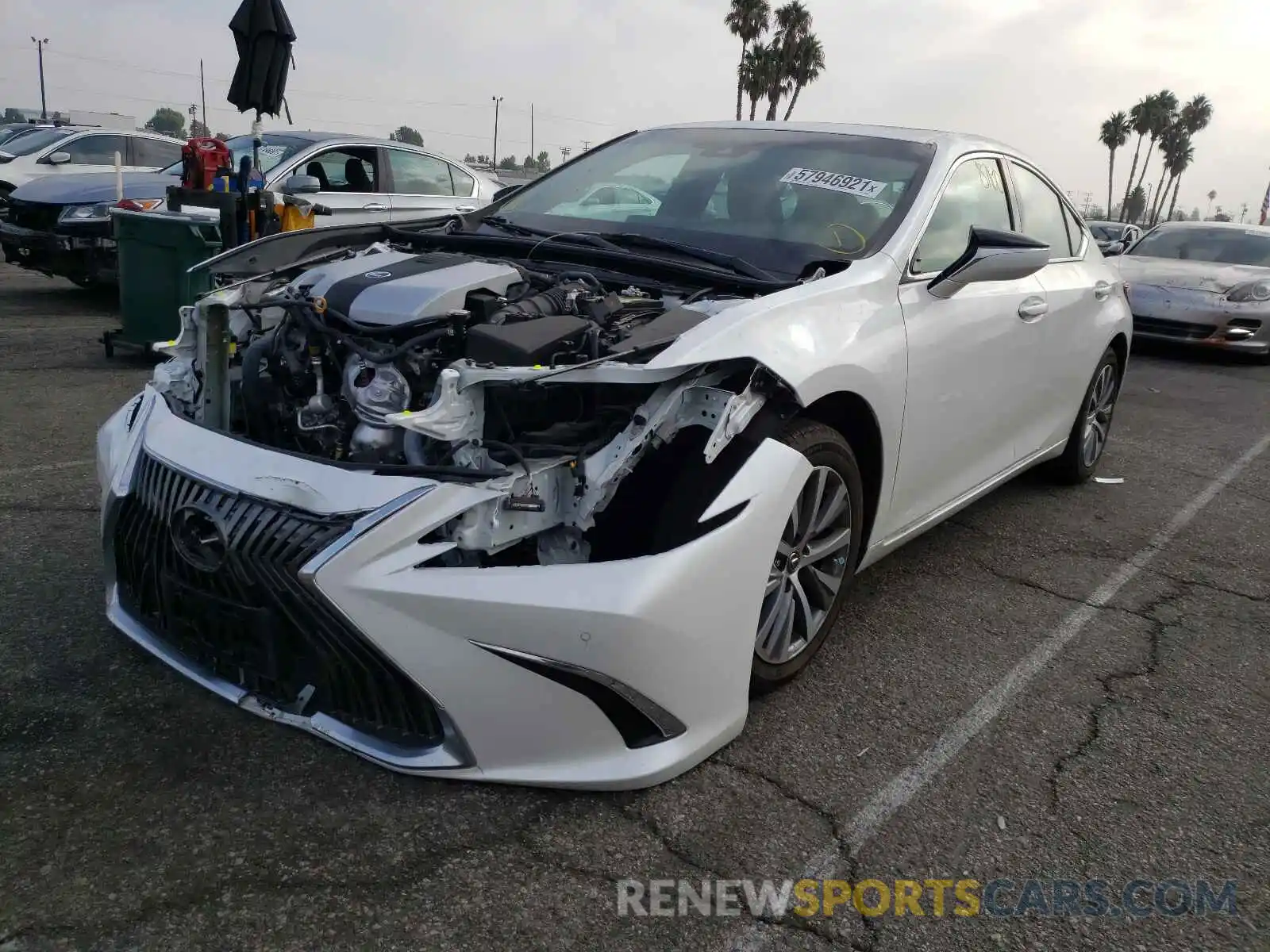 2 Photograph of a damaged car 58ADZ1B10LU058484 LEXUS ES350 2020