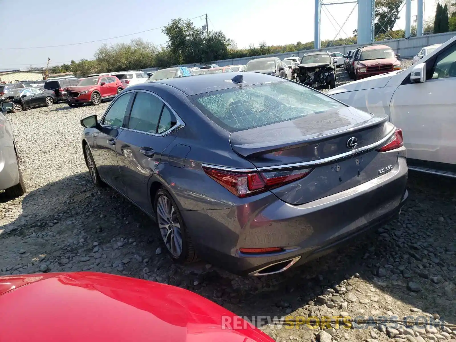 3 Photograph of a damaged car 58ADZ1B11LU064603 LEXUS ES350 2020