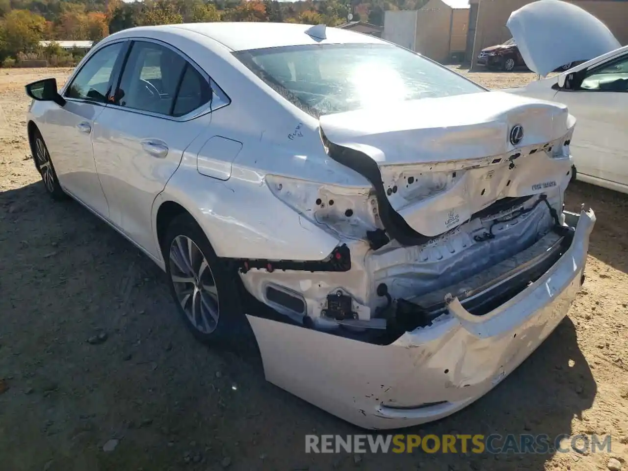 3 Photograph of a damaged car 58ADZ1B12LU079675 LEXUS ES350 2020