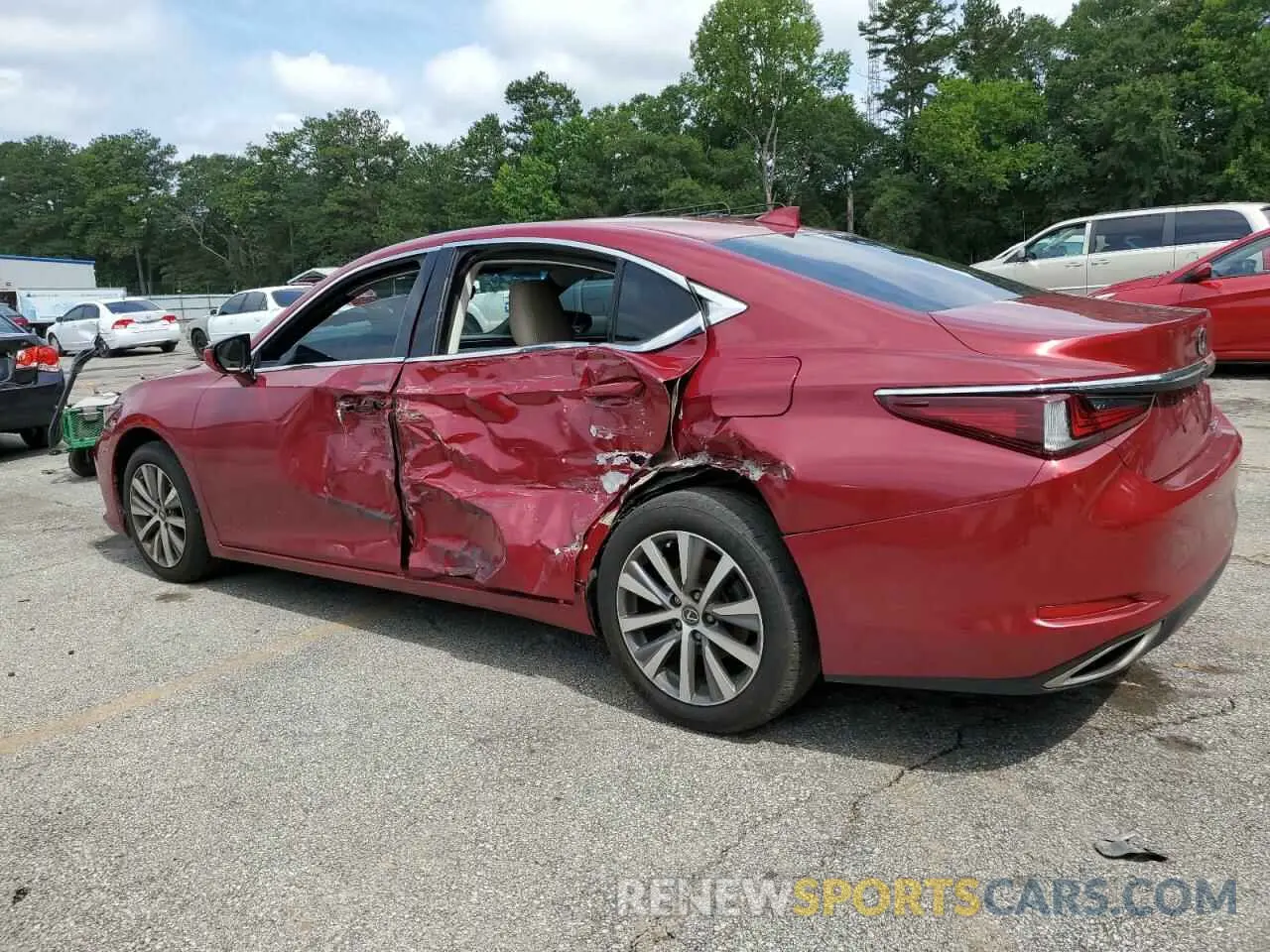 2 Photograph of a damaged car 58ADZ1B14LU069164 LEXUS ES350 2020