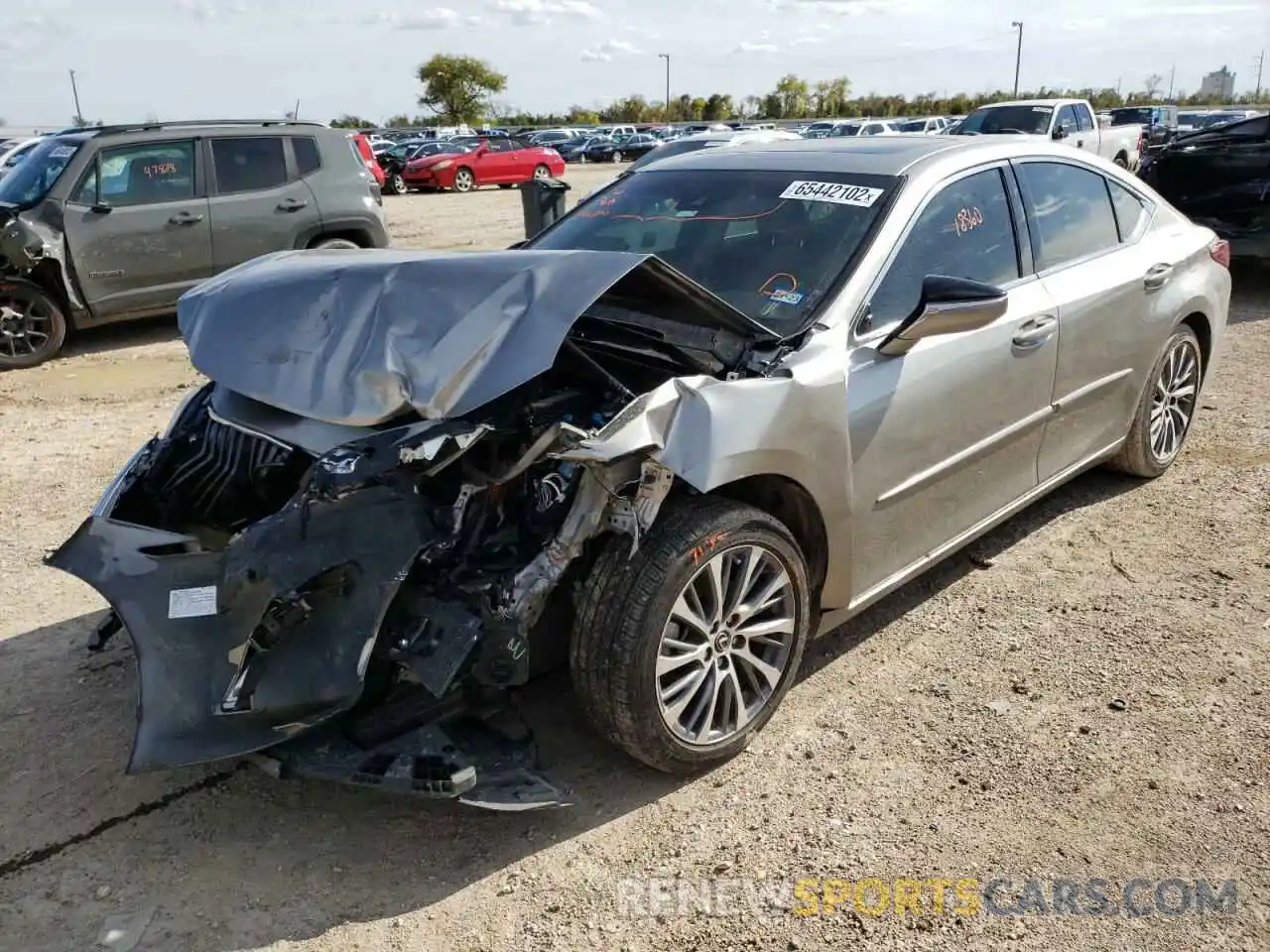 2 Photograph of a damaged car 58ADZ1B16LU066220 LEXUS ES350 2020