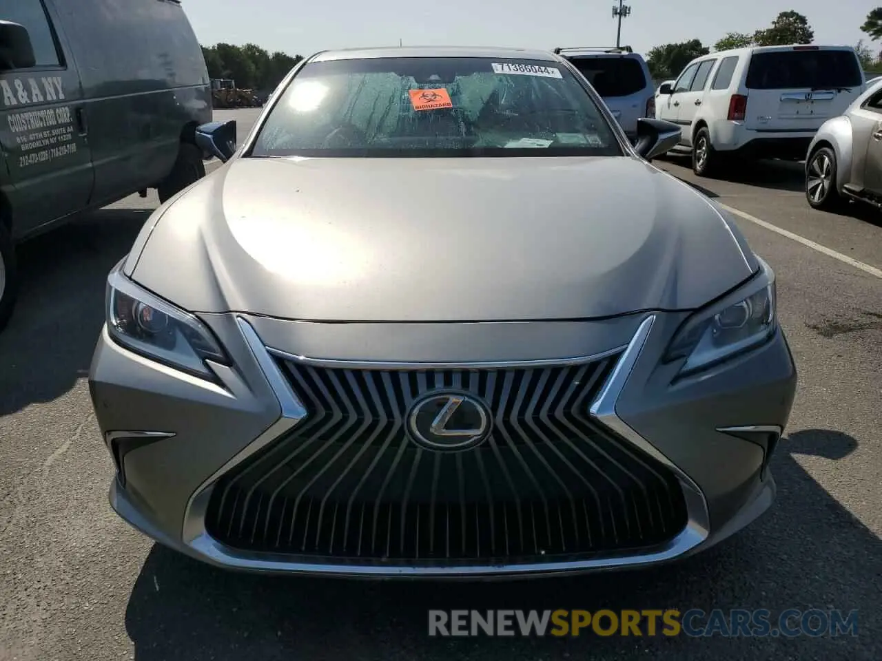 5 Photograph of a damaged car 58ADZ1B1XLU052966 LEXUS ES350 2020