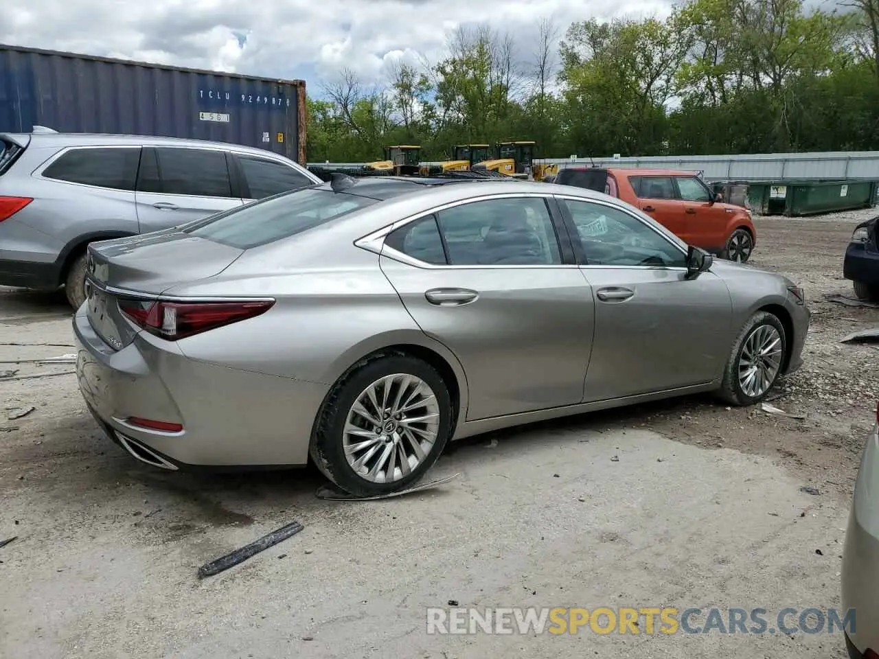 3 Photograph of a damaged car 58AEZ1B18LU073576 LEXUS ES350 2020