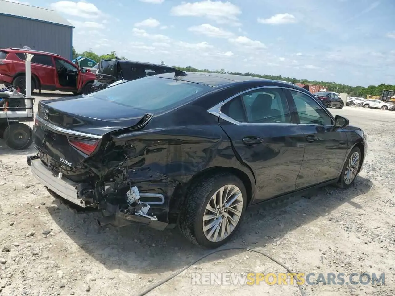 3 Photograph of a damaged car 58AFZ1B17LU073704 LEXUS ES350 2020