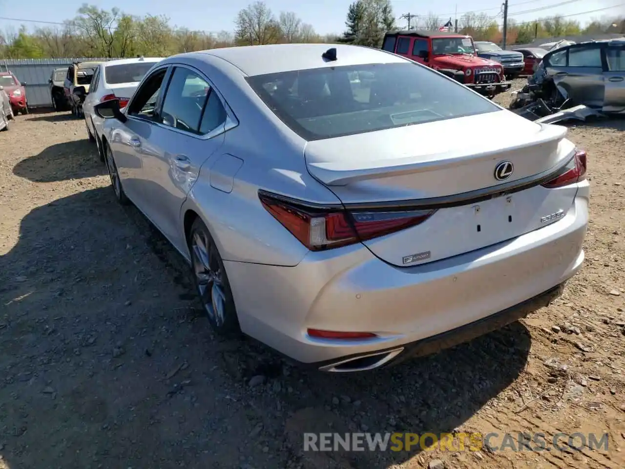 3 Photograph of a damaged car 58AGZ1B14LU068769 LEXUS ES350 2020