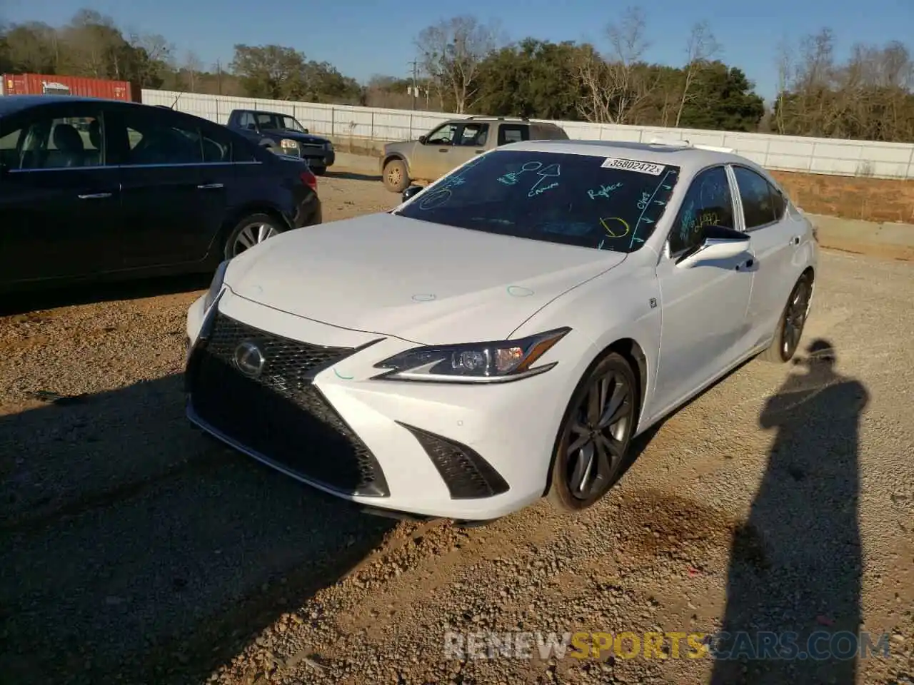 2 Photograph of a damaged car 58AGZ1B17LU067566 LEXUS ES350 2020