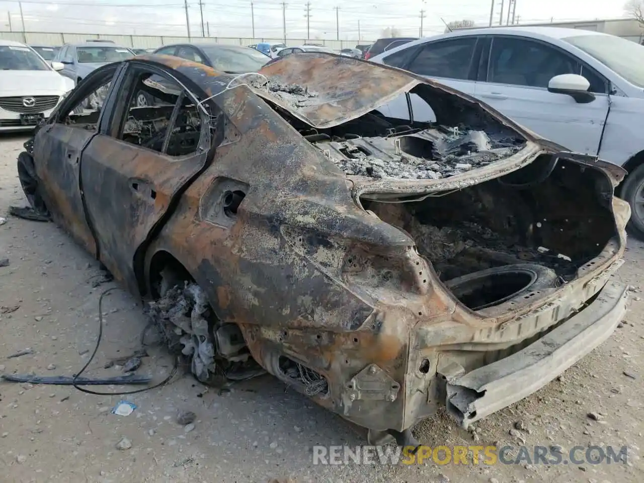 3 Photograph of a damaged car 58AGZ1B18LU052848 LEXUS ES350 2020