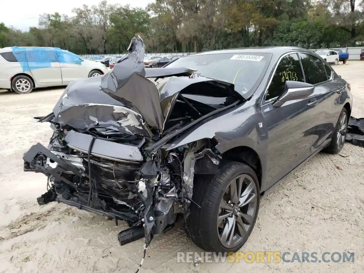 2 Photograph of a damaged car 58AGZ1B18LU056527 LEXUS ES350 2020