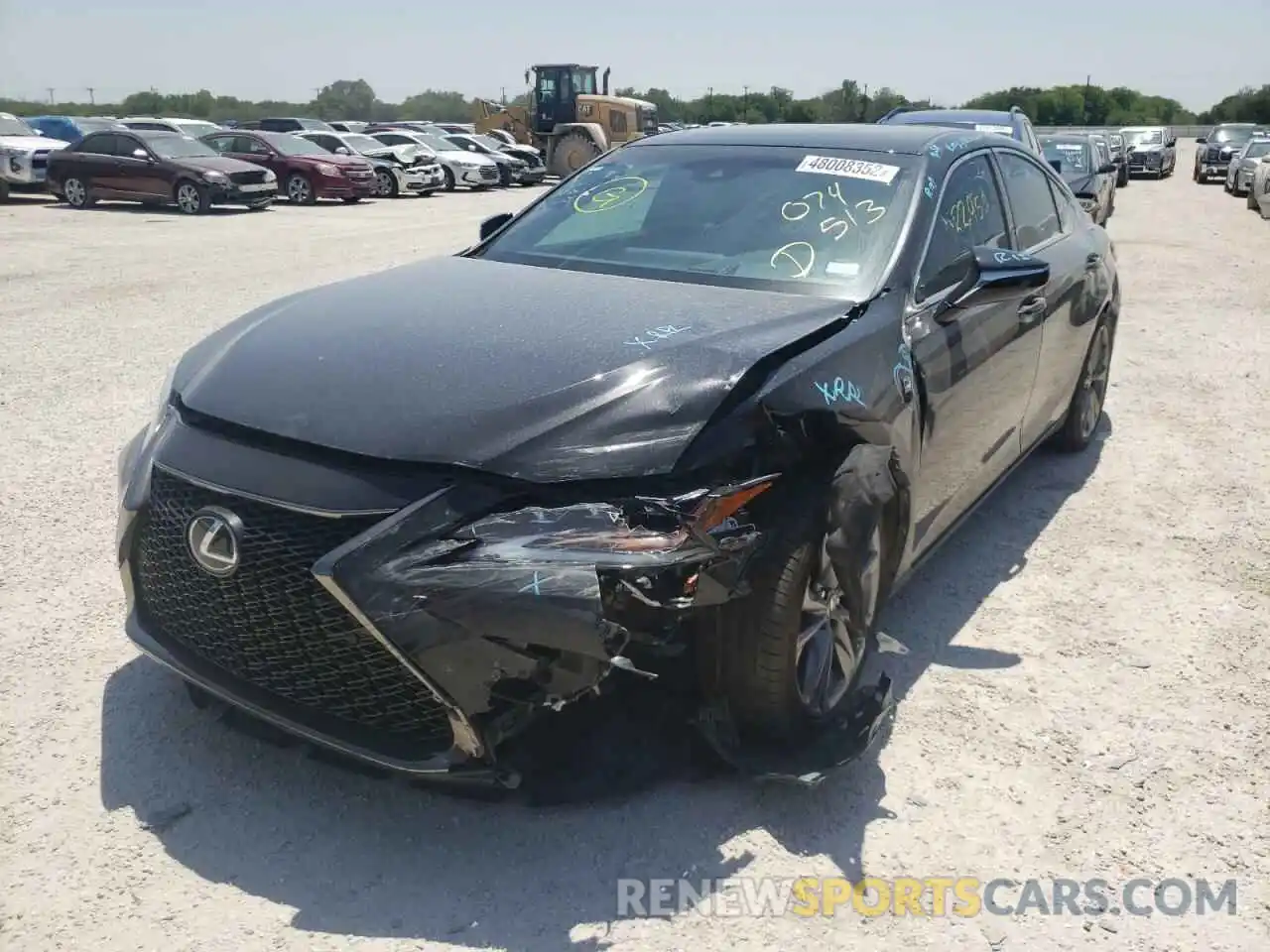 2 Photograph of a damaged car 58AGZ1B1XLU074513 LEXUS ES350 2020