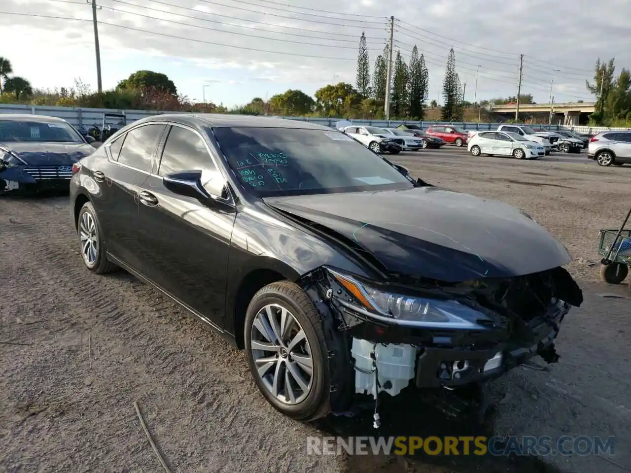 1 Photograph of a damaged car 58ACZ1B19MU102205 LEXUS ES350 2021