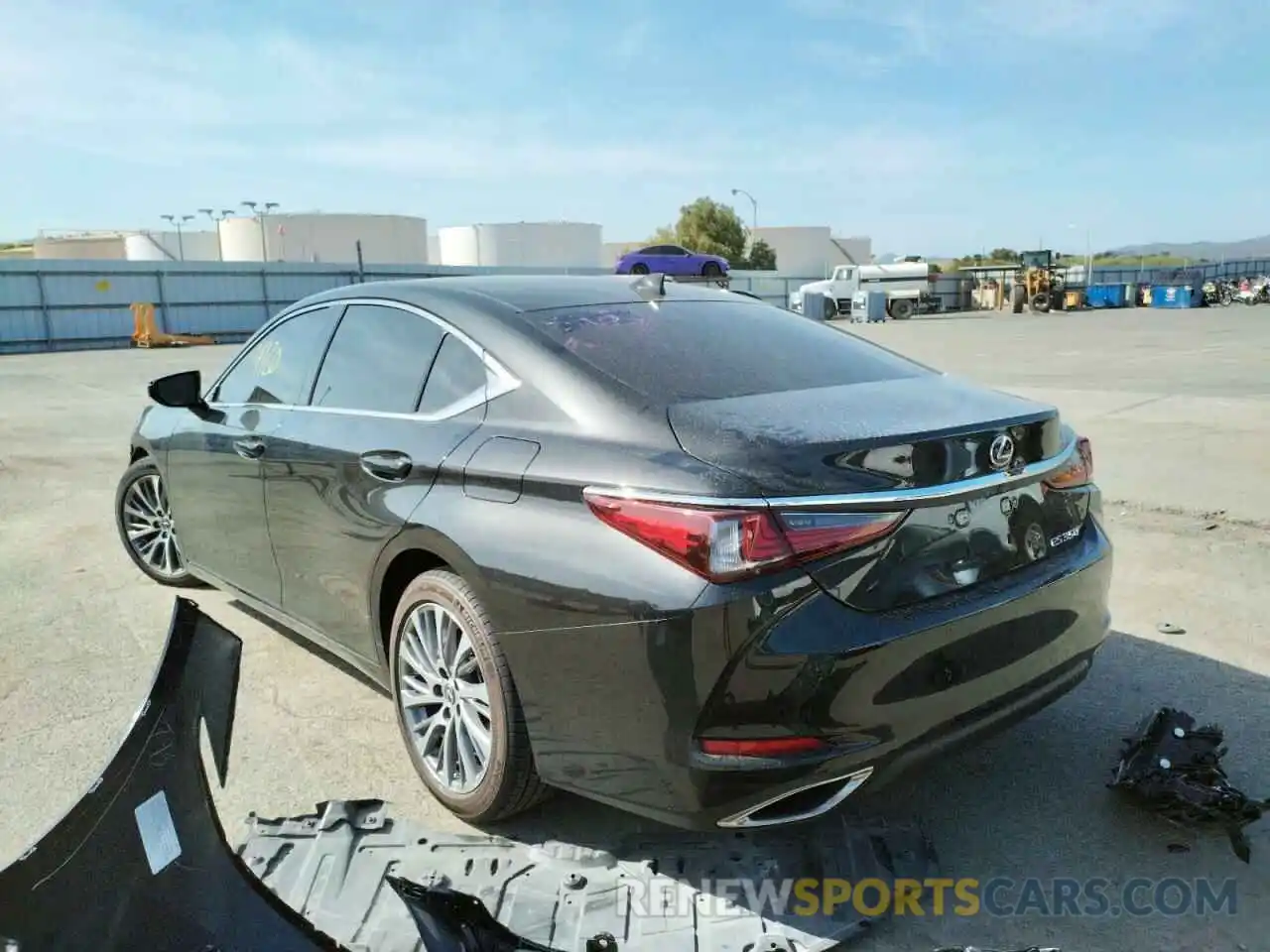 3 Photograph of a damaged car 58ADZ1B11MU100663 LEXUS ES350 2021