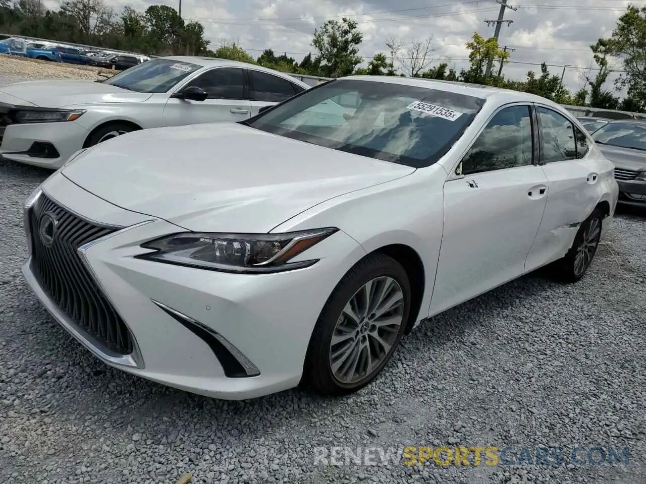 1 Photograph of a damaged car 58ADZ1B11MU106219 LEXUS ES350 2021