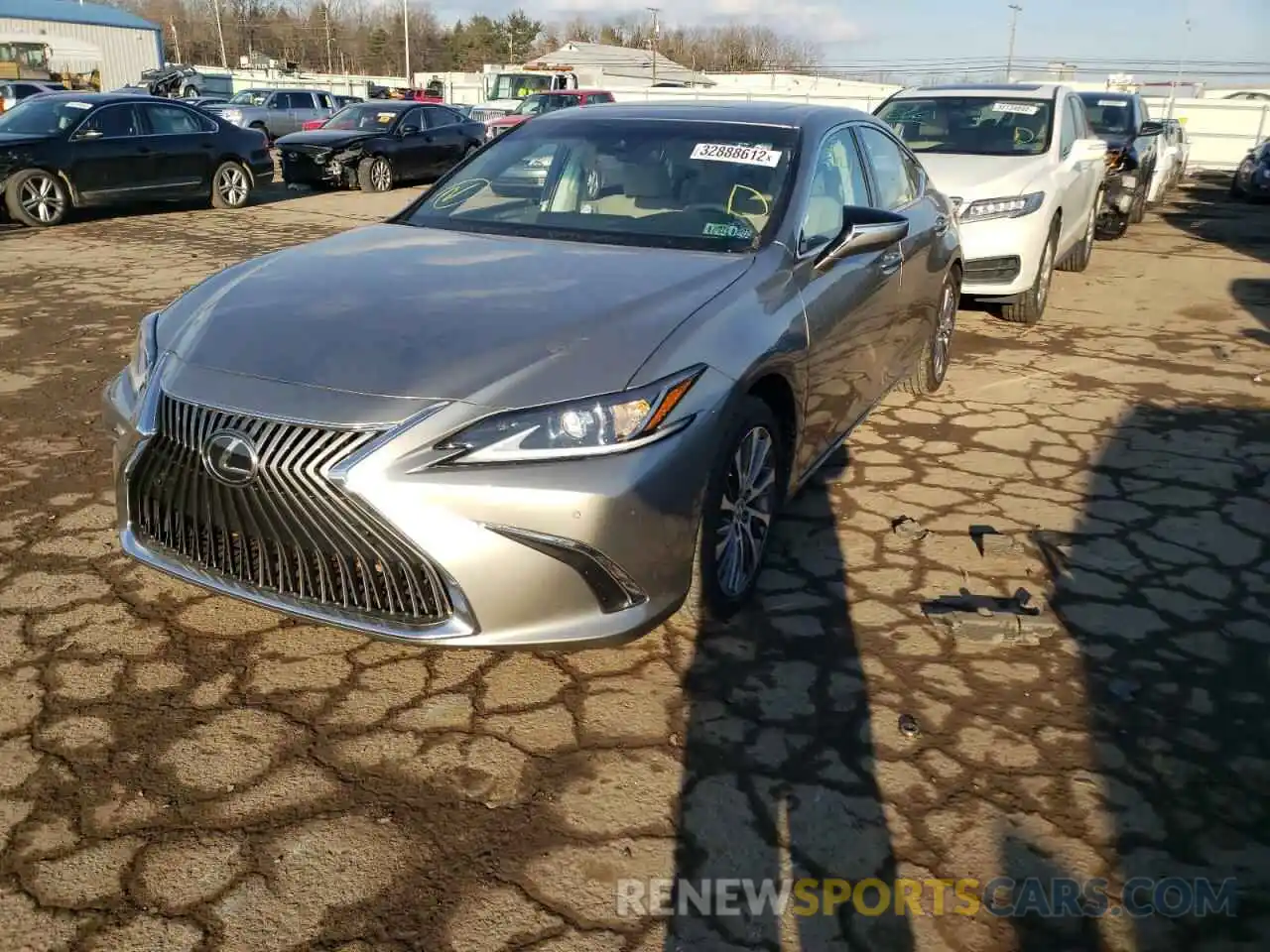 2 Photograph of a damaged car 58ADZ1B11MU109220 LEXUS ES350 2021