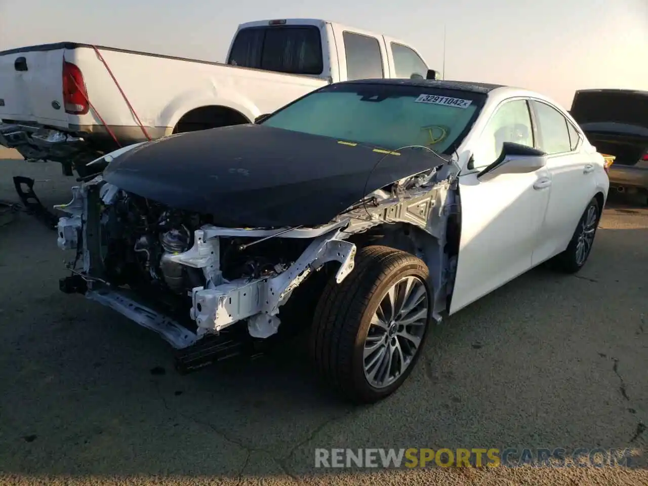 2 Photograph of a damaged car 58ADZ1B12MU087955 LEXUS ES350 2021