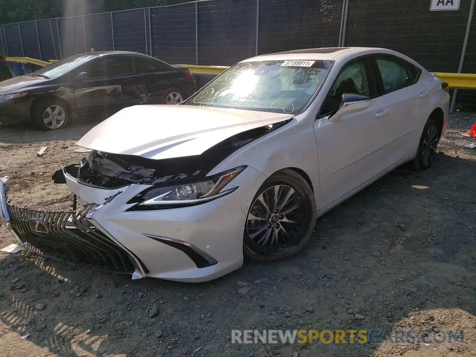 2 Photograph of a damaged car 58ADZ1B13MU091397 LEXUS ES350 2021