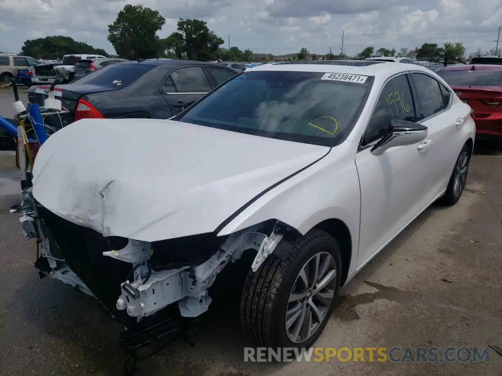 2 Photograph of a damaged car 58ADZ1B14MU088332 LEXUS ES350 2021