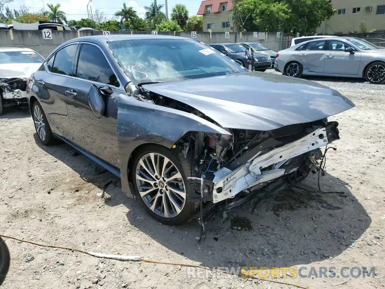 1 Photograph of a damaged car 58ADZ1B14MU100026 LEXUS ES350 2021