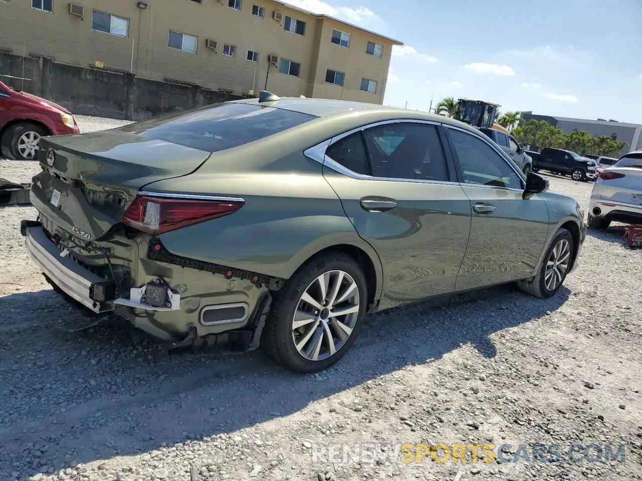 3 Photograph of a damaged car 58ADZ1B15MU095077 LEXUS ES350 2021